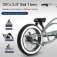 Master 3i 20-inch 3-speed stretch chopper cruiser bike
