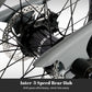 Master 3i 20-inch 3-speed stretch chopper cruiser bike