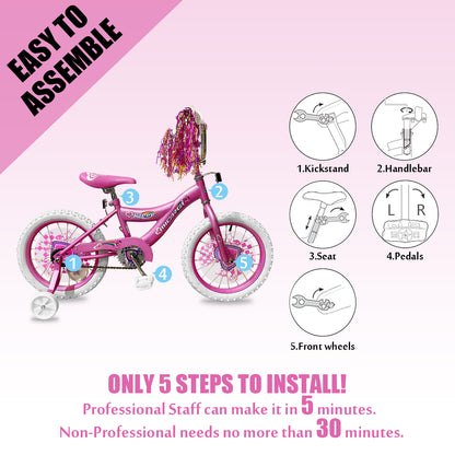 Micargi Kiddy Kids Bike 16" BMX S-Type Frame Coast Brake