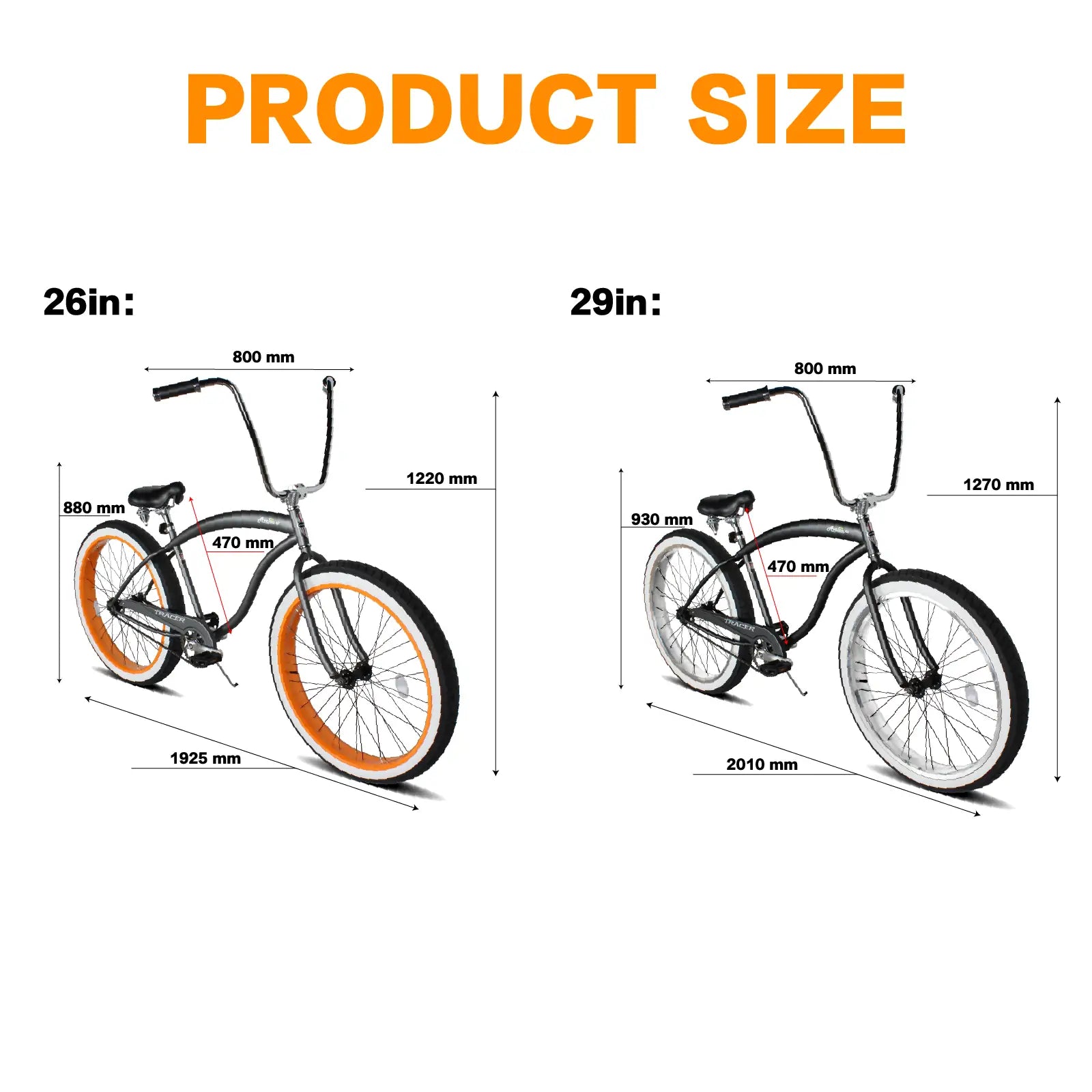 gt bicycles size chart Micargi Largo GT7 26" 7-Speed Beach Cruiser Bike Matte Black