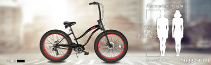 Micargi Slugo Female Beach Cruiser Bike