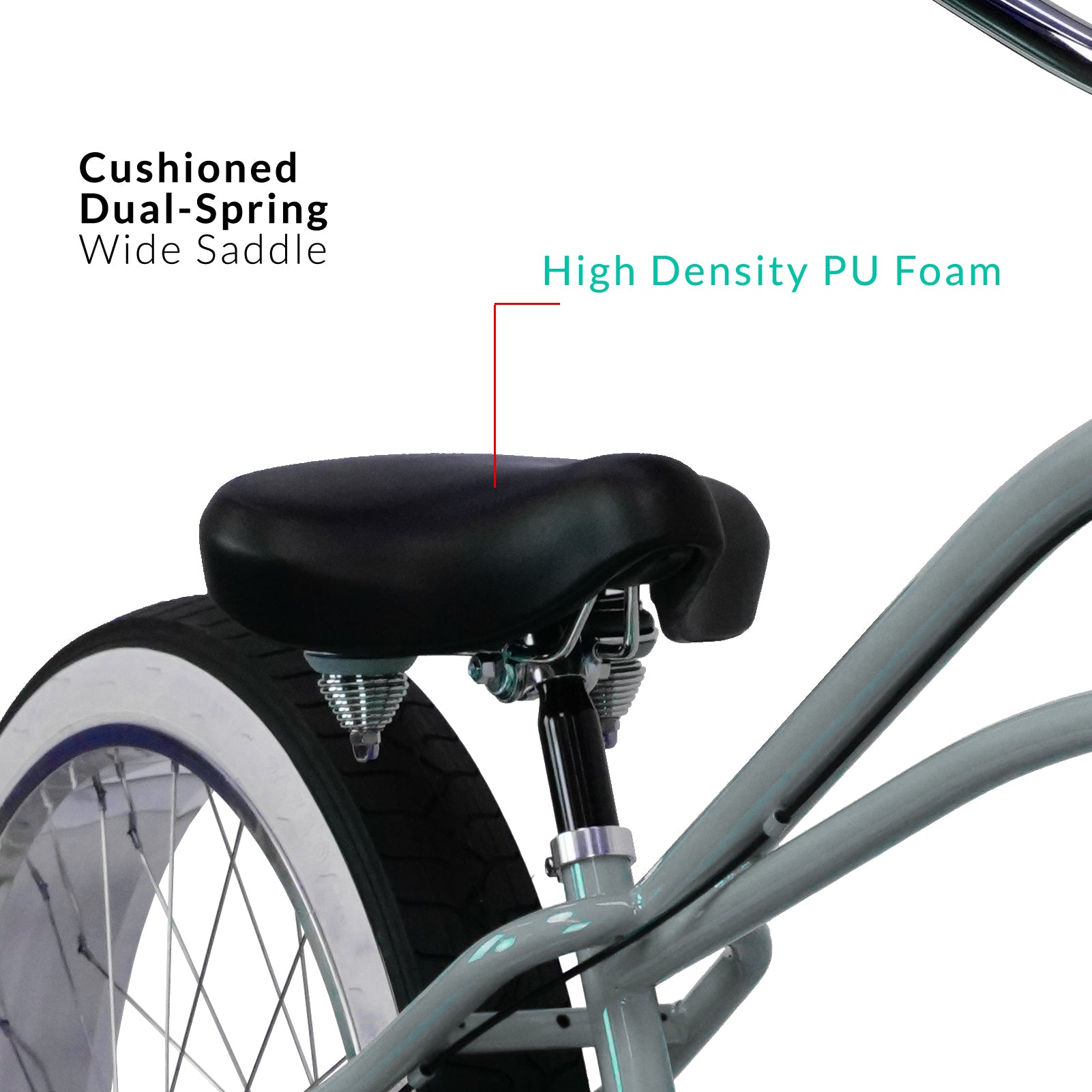 Micargi Boston 7 Stretch Beach Cruiser Bike