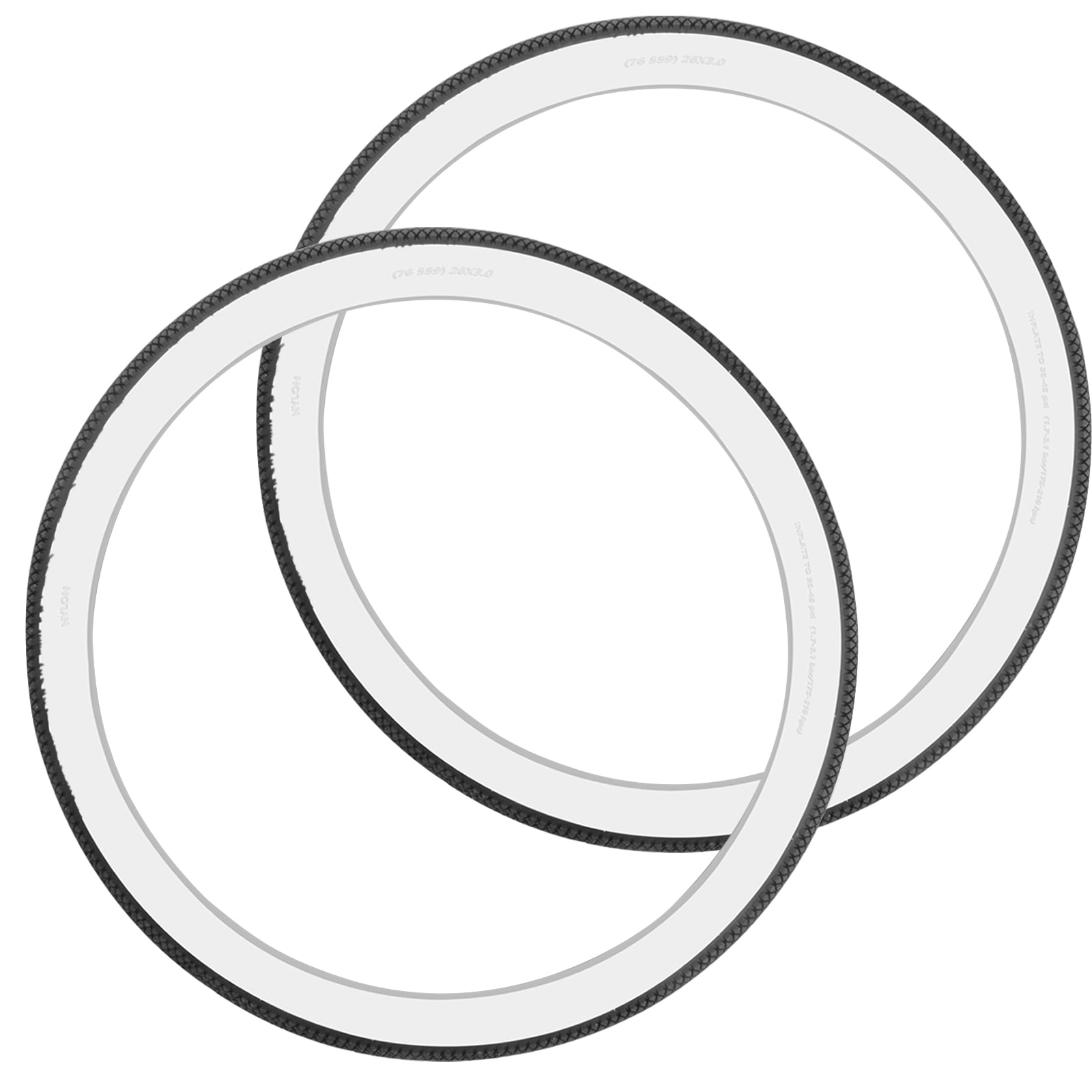 Micargi TR-WD-W1111 26x3.0 inches White Wall Tire