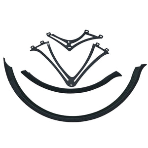 Micargi Boston GT7 Bike Fender with Bracket in Matte Black 26"