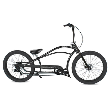 Micargi Boston GT7 Stretch Cruiser Bicycle black 26“ wHEELS