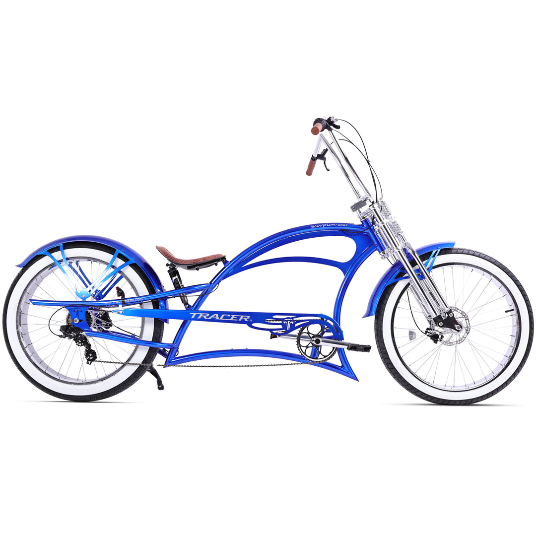 Scorpion GTS 7Speed Stretch Chopper Cruiser Bike
