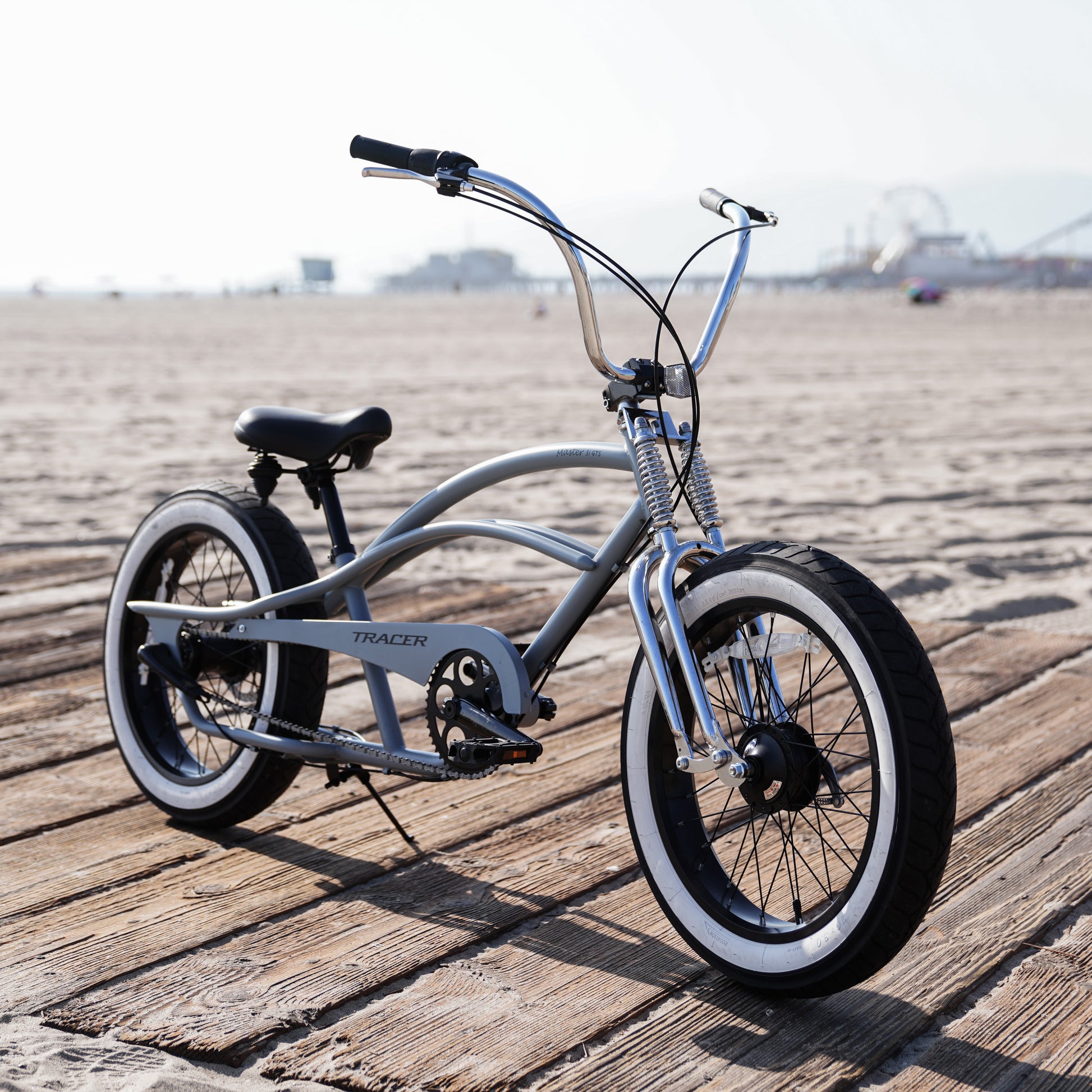 Master 3i 20-inch 3-speed stretch chopper cruiser bike