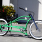 Micargi Boston 7 Stretch Beach Cruiser Bike in green low handlebar