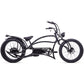 Tracer Beyond Pro 800W Stretch Cruiser Electric Bicycle in Matte Black