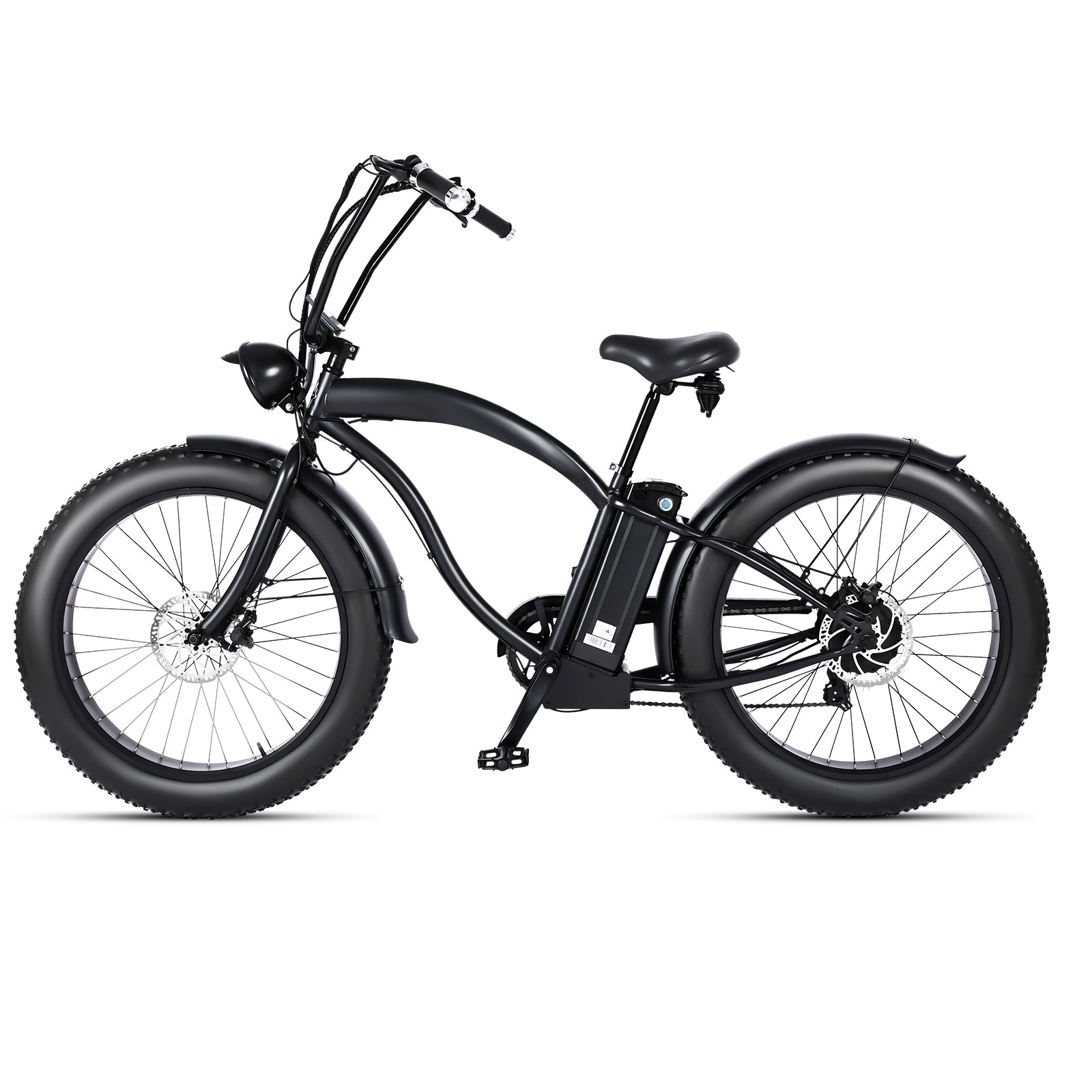 Tracer loiter beach  e-bike cruiser handlebar matte black 7 speed disc brake