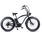 Tracer loiter cruiser e-bike matte black 26 inch hi-rise handlebar