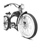 Side view of Twenty5 GT 800W Electric Chopper Bike fat tire black 26inch