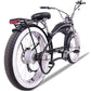 Side view of Twenty5 GT 800W Electric Chopper Bike fat tire matte black 26inch with fenders