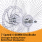 Micargi WH-TH7526140D7-CP Chrome Fat Rims Wheel Set for 26"*3" with 7-speed Disc Brake