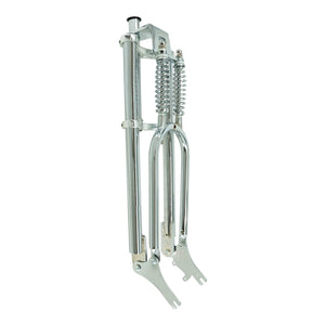 Micargi chrome 26" Classical Triple Tree Dual Springer Fork for Disc Brake 25.4MM(1 inch) 3.0 4.0 tire