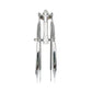 Micargi Chrome Spring Fork Medium Bend for 20"Lowrider Bike for 2.125" Tire 25.4mm
