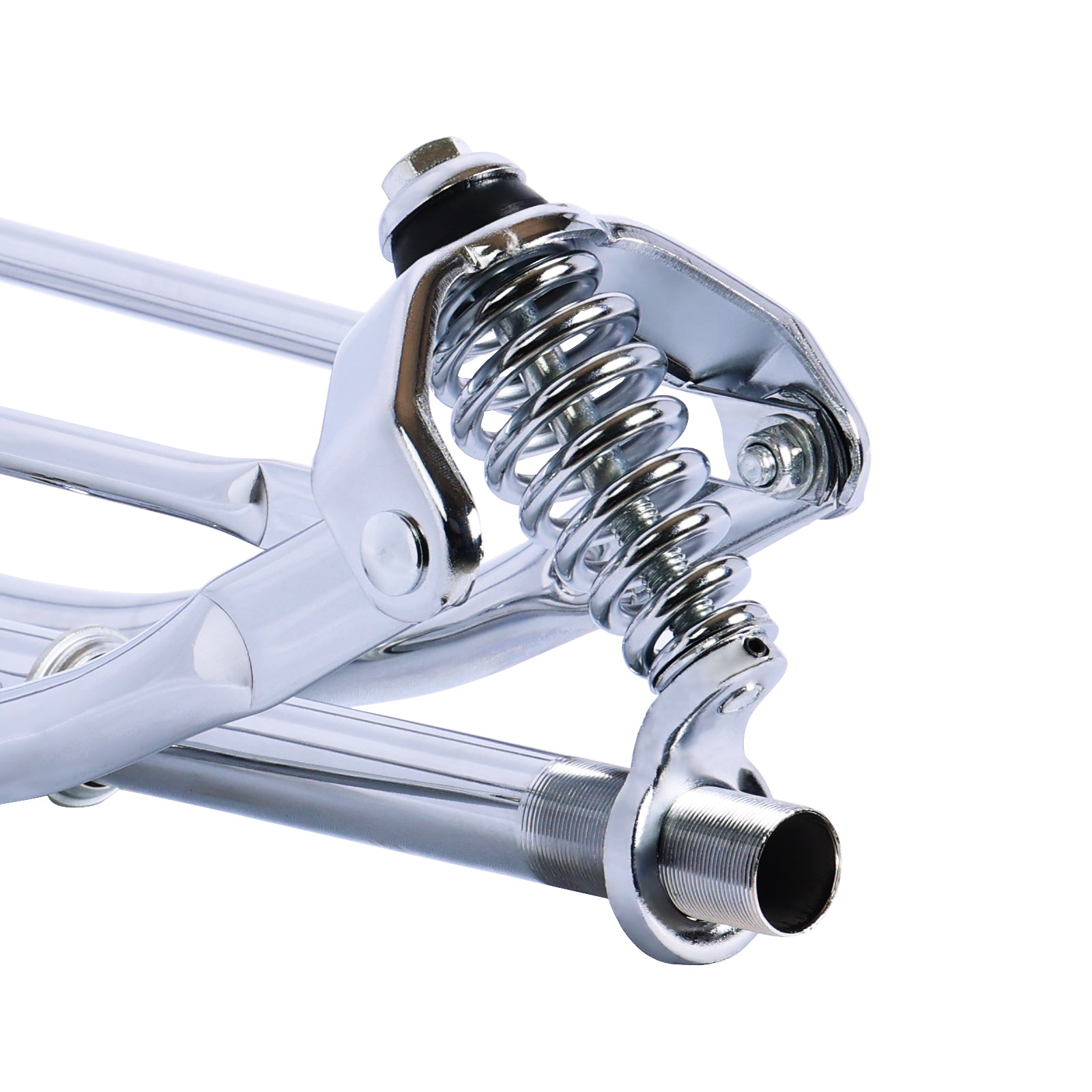 Close up of Micargi Lowrider Classic 1'' Threaded Spring Fork 25.4 mm for Cruiser Bike