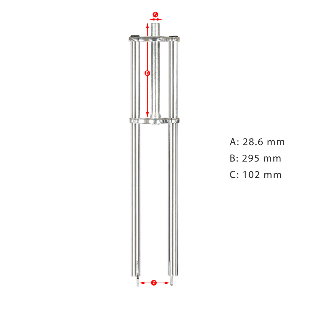 Micargi FK-TP80300102D Triple Tree Fork With Disc Brake Hub Spacing 102MM
