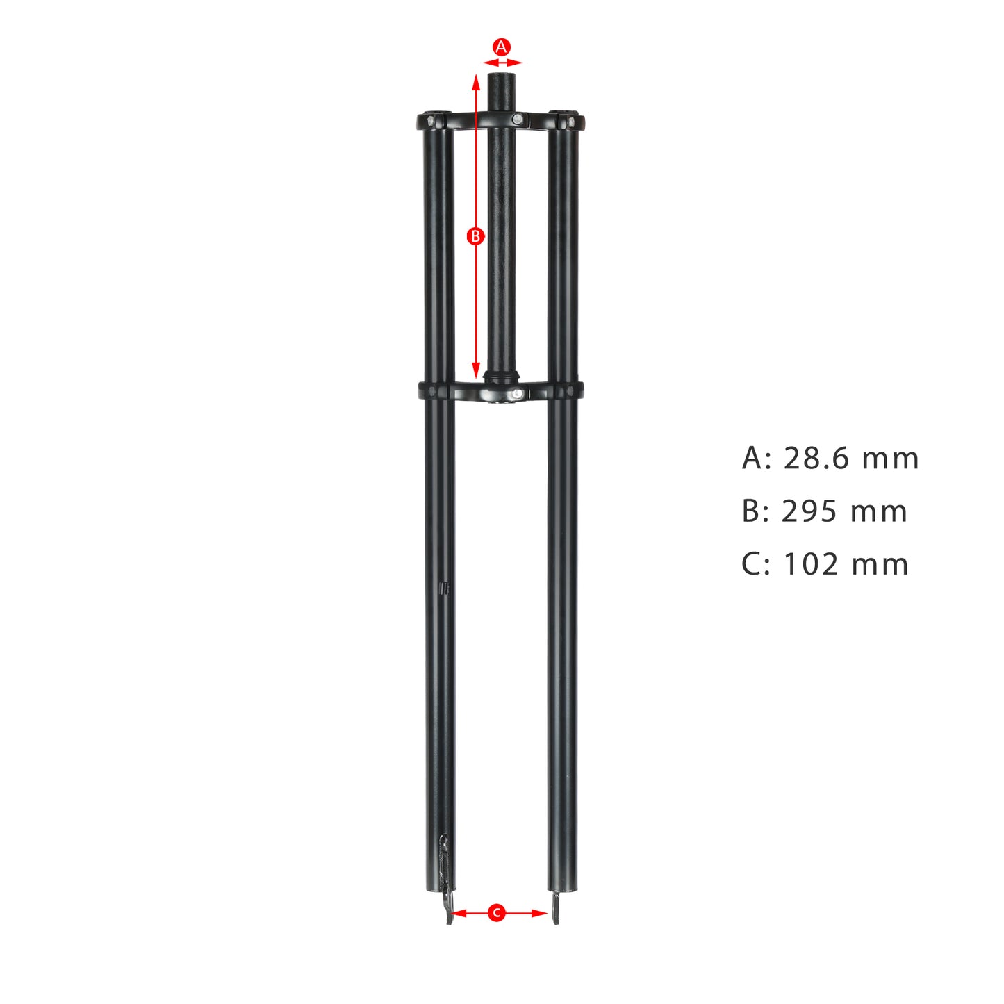 Micargi FK-TP80300102D Triple Tree Fork With Disc Brake Hub Spacing 102MM