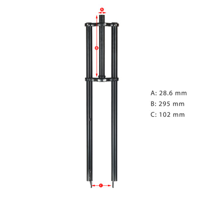 Micargi FK-TP80300102D Triple Tree Fork With Disc Brake Hub Spacing 102MM