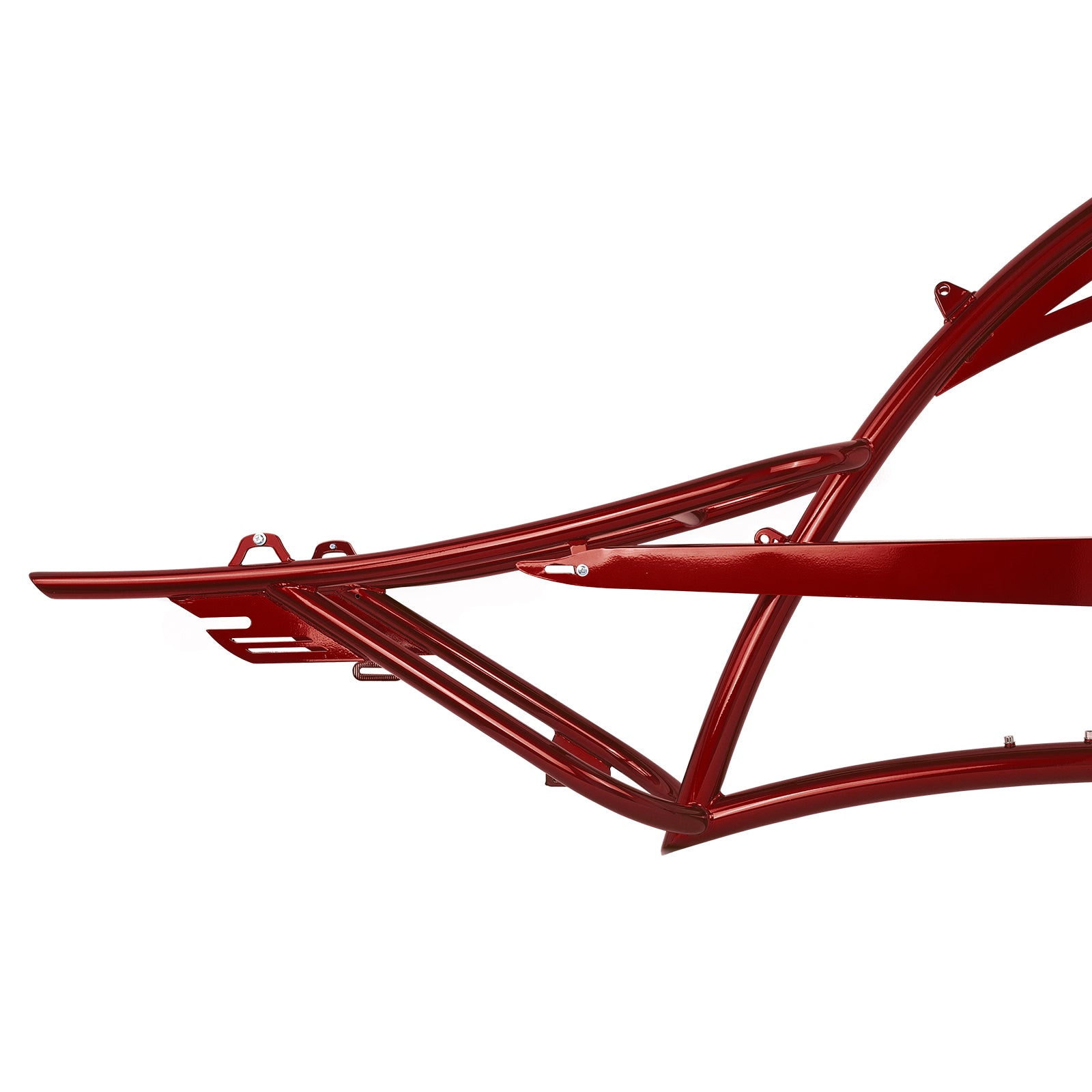 Micargi Scorpion Stretch Frame with chain gard saddle fenders 26inch red