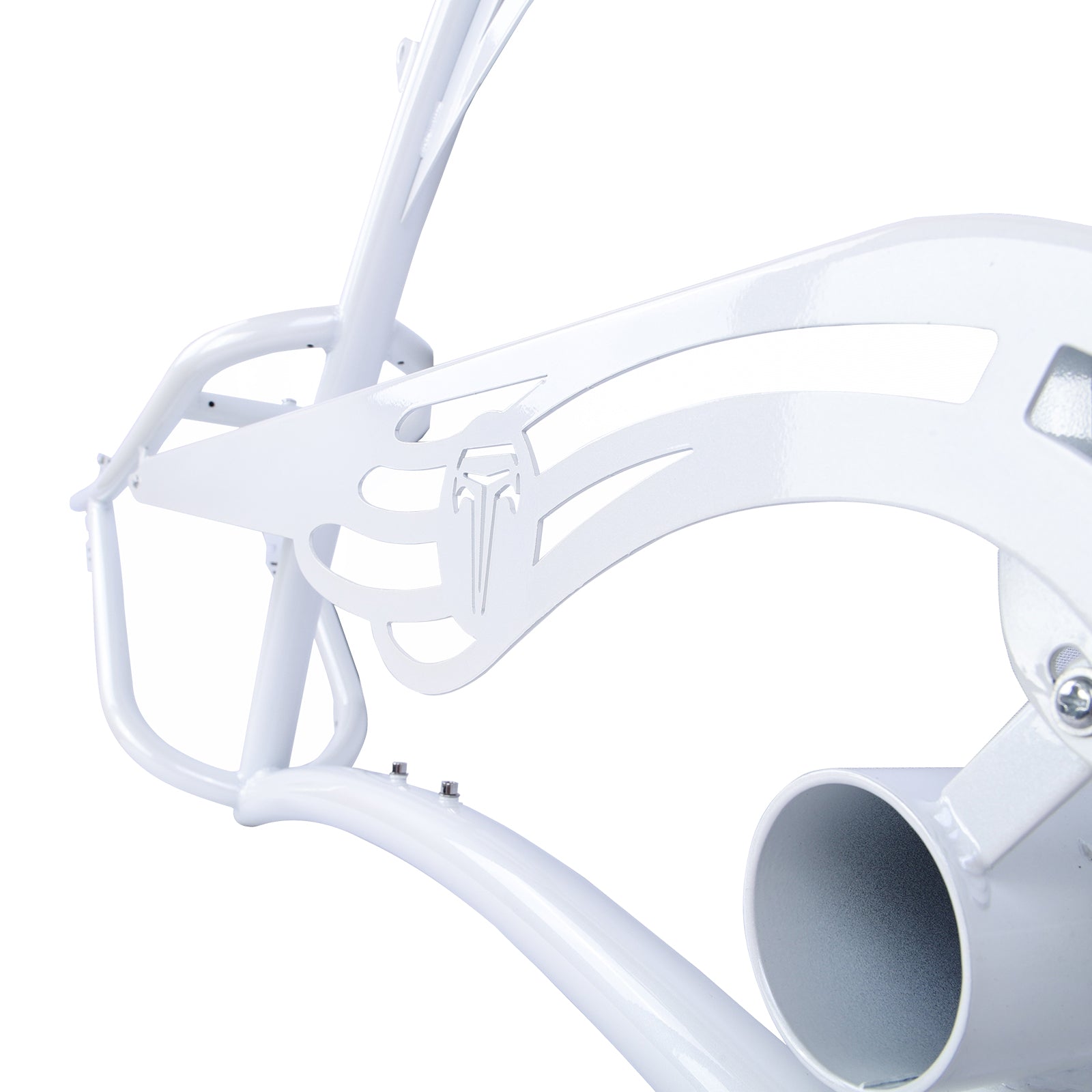 Micargi Scorpion Stretch Frame with chain gard saddle fenders 26inch white