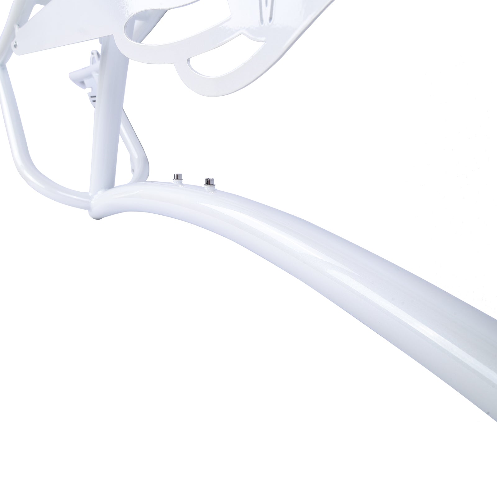 Micargi Scorpion Stretch Frame with chain gard saddle fenders 26inch white