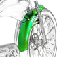 Micargi Boston GT7 Bike Fender Mudguard for 3" Fat Tire Green