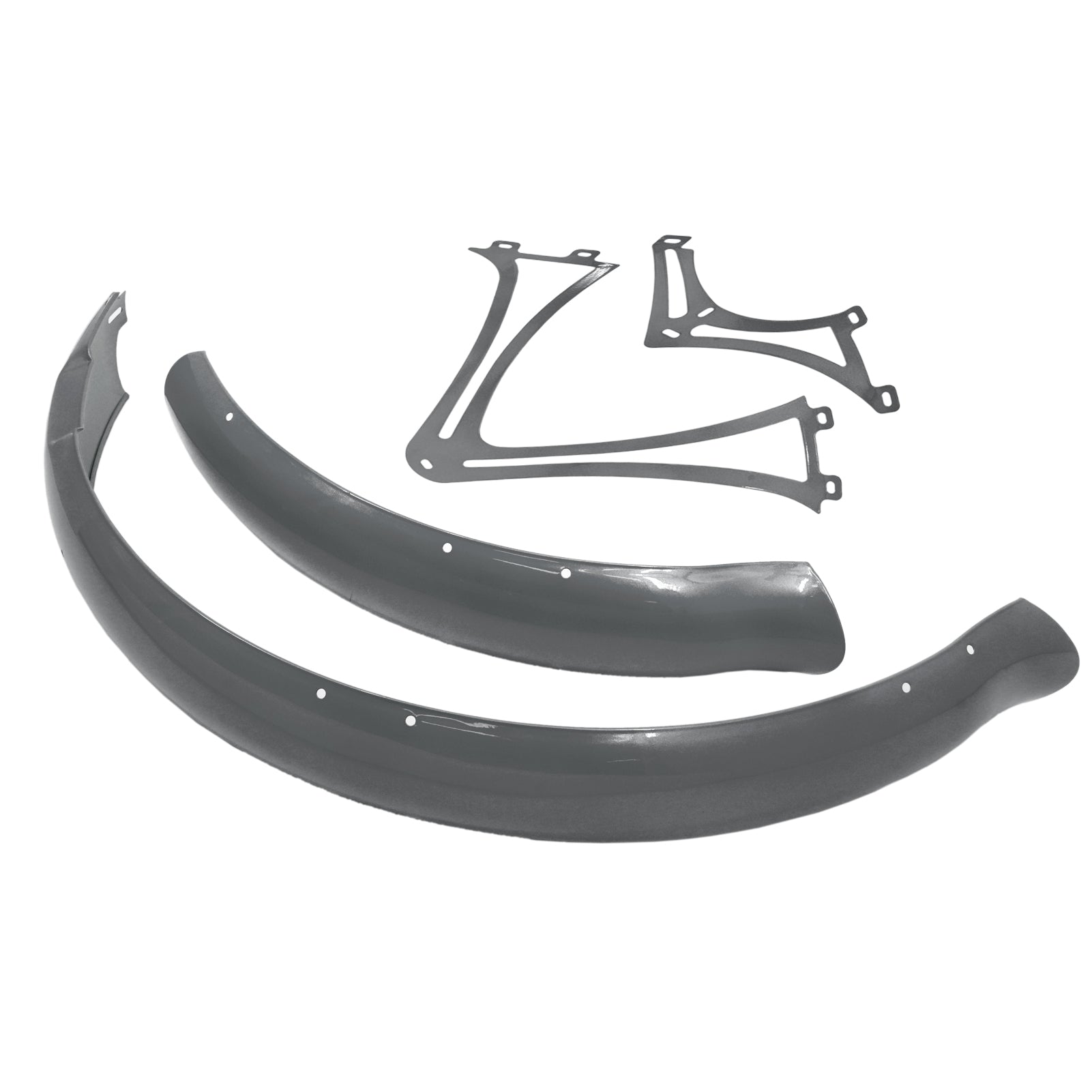 Micargi Boston GT7 Bike Fender Mudguard for 3" Fat Tire Gray