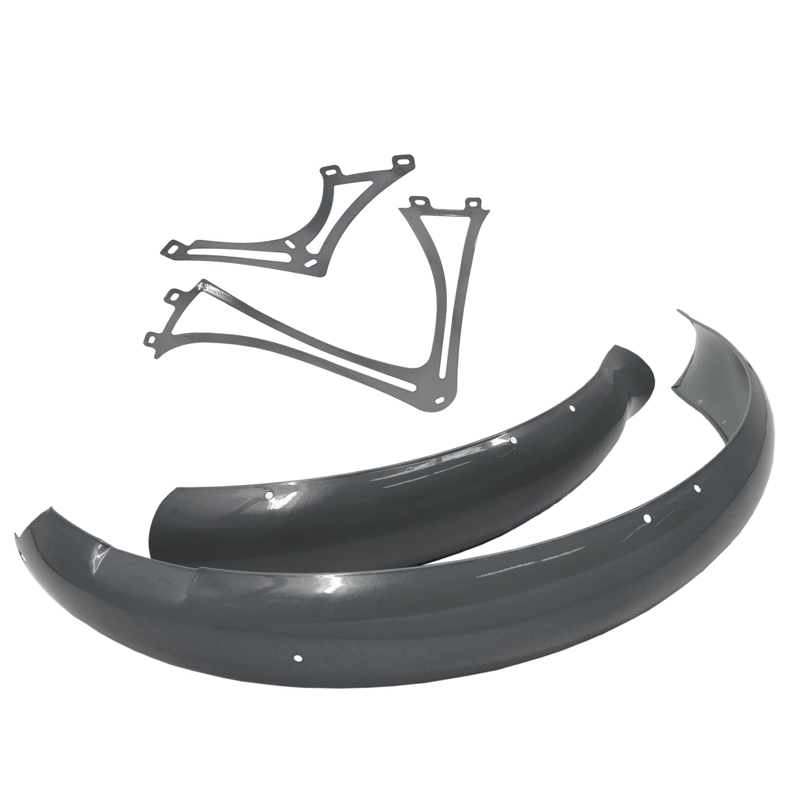 Micargi Boston GT7 Bike Fender Mudguard for 3" Fat Tire Grey