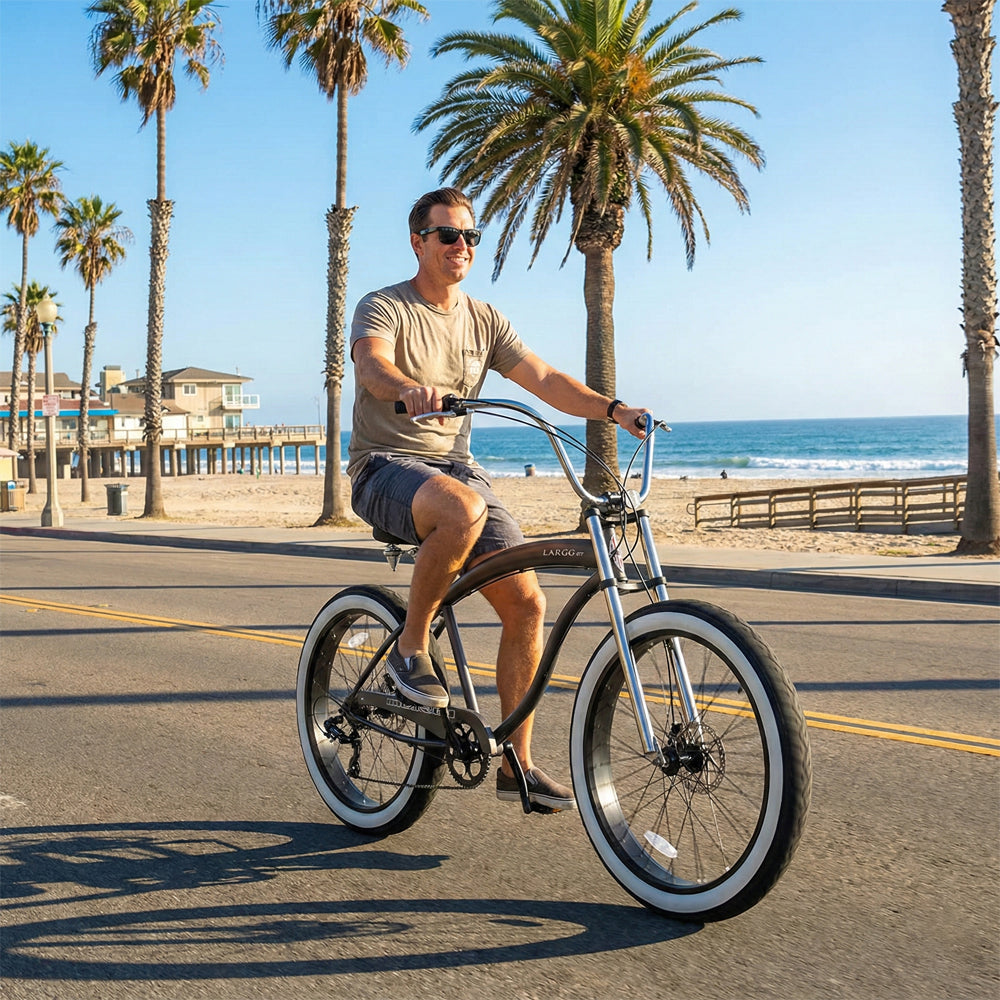Micargi Largo GT7 26" Beach Cruiser Bike 7-Speed