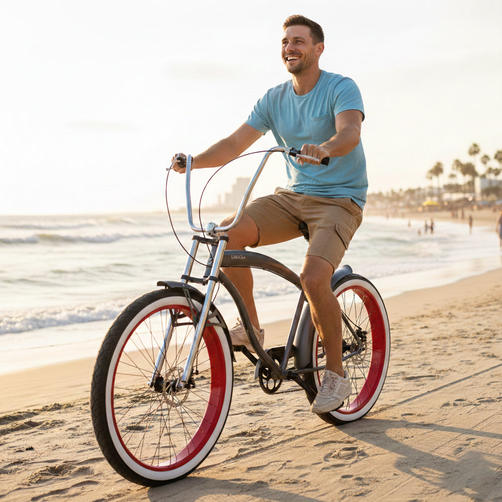 Micargi Largo GT7 29" Beach Cruiser Bike 7-Speed