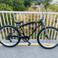 Tracer Avalon GT7 29" Beach Cruiser Bikes in matte black chrome rim triple tree fork