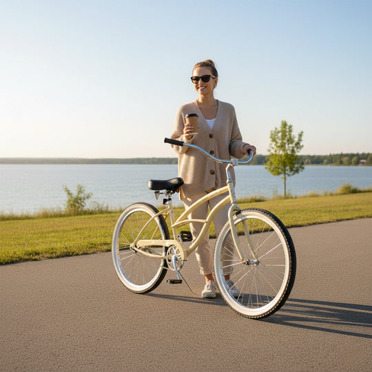Micargi Pantera 26 Inch Women's Beach Cruiser Bike 1 Speed/ 7 Speed