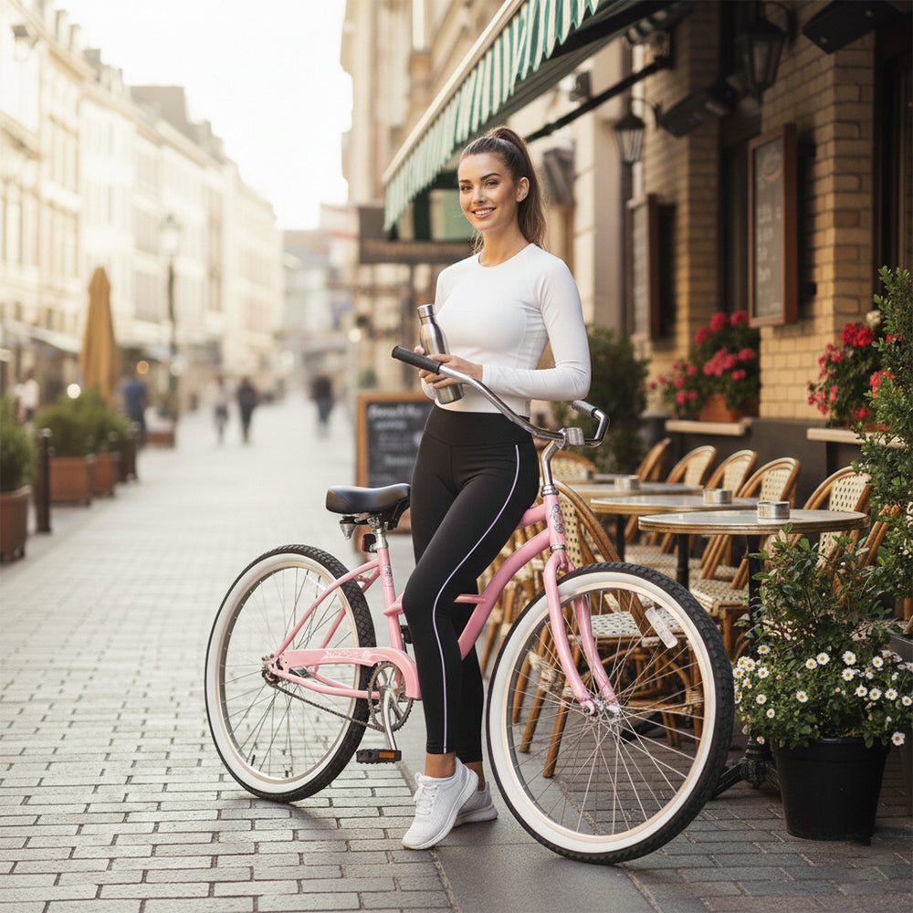 Micargi Pantera 26 Inch Women's Beach Cruiser Bike 1 Speed/ 7 Speed