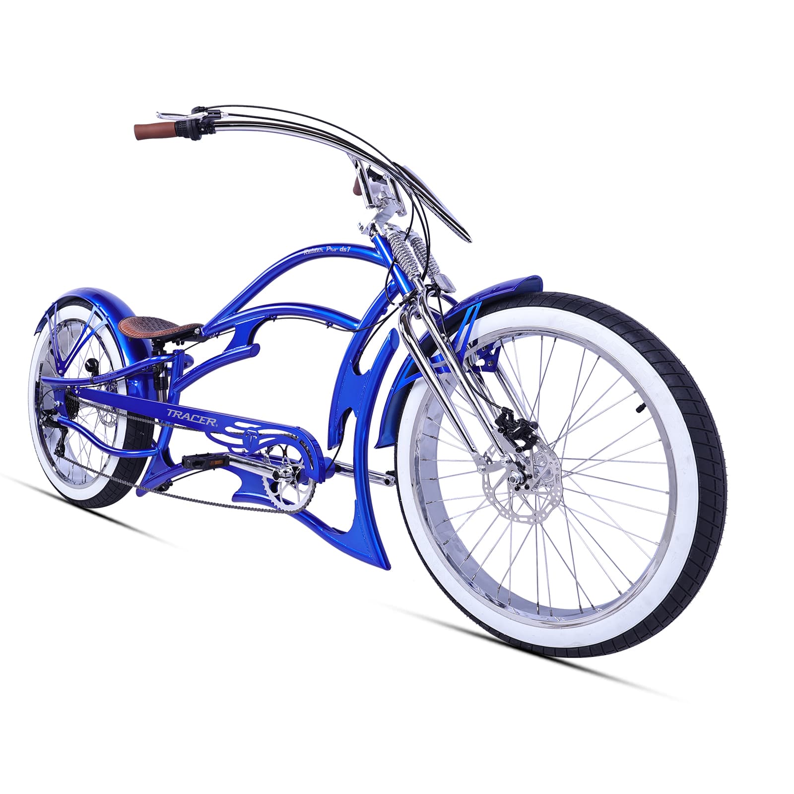 raider pro ds 7-speed stretch beach cruiser bicycle disc brake 26 inch 36 spokes fat tire