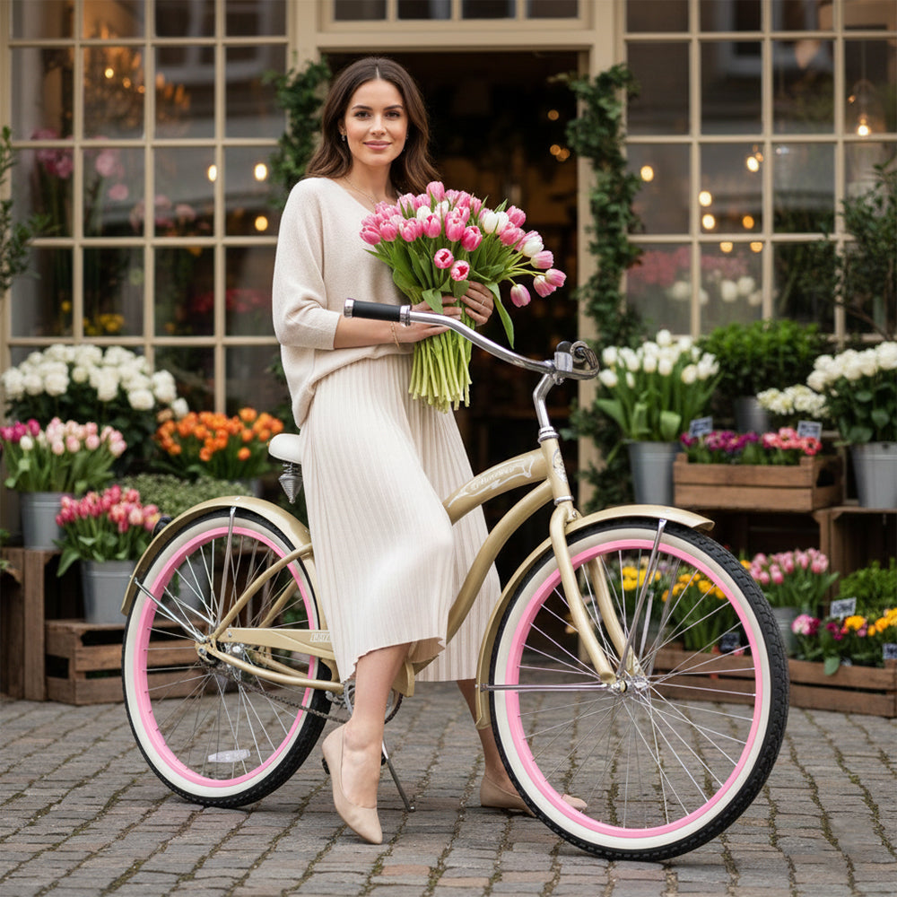 Micargi Rover GX  26" Beach Cruiser Bike for Women