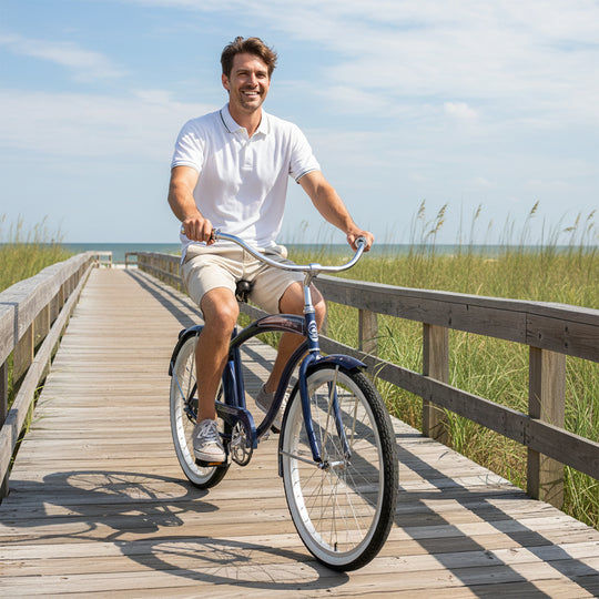 Micargi 26" Rover Lightweight Beach Cruiser Bike for Men