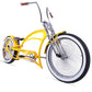 Side View of Tracer Scorpion Pro DTS Stretch Cruiser Beach Bike Wite Wall Fat Tire 26inch Yellow 