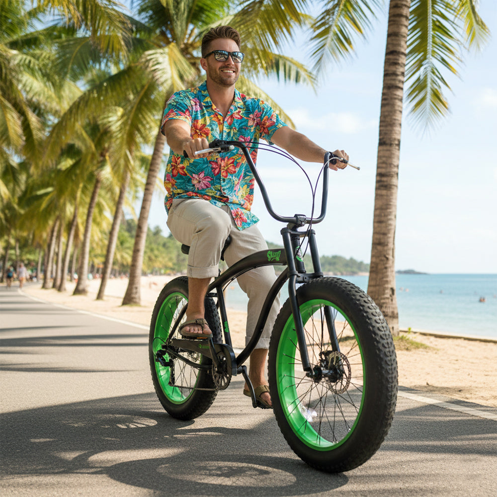 Micargi Slugo SS 26"*4.0" Fat Tire Beach Cruiser Bike