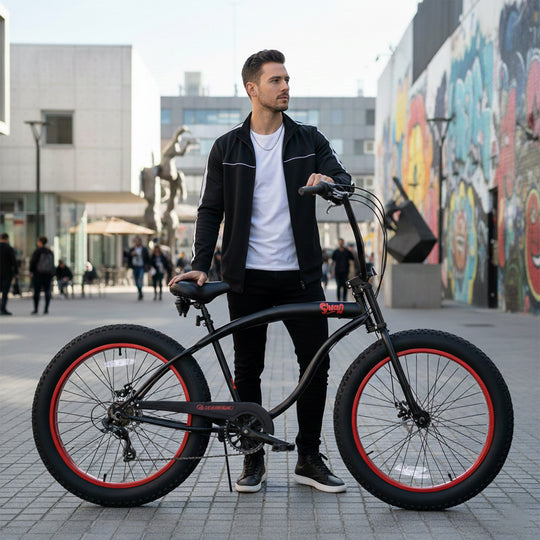 Micargi Slugo SS 26"*4.0" Fat Tire Beach Cruiser Bike