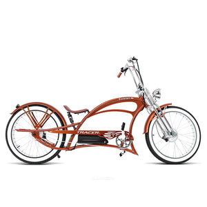 Severus DTS brown 800W electric chopper stretch cruiser e-bike