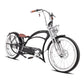 Severus DTS black electric chopper bike front 45 degree view