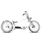 Severus DTS white 800W electric chopper stretch cruiser e-bike