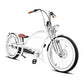 Severus DTS white electric chopper bike front 45 degree view