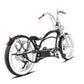 Severus DTS black stretch cruiser e-bike rear 45 degree view