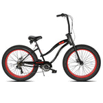 Micargi Slugo SS Beach Cruiser Bike 26"*4" Fat Tire with 7-Speed Disc Brake