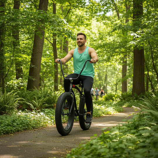 Micargi Slugo A Male 26" Beach Cruiser Bike with 1-Speed coaster Brake and FAT Tires