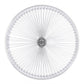 Micargi 26"X3"X13GX140H Aluminum Polish Fat Rims Wheel Set with Disc Brake