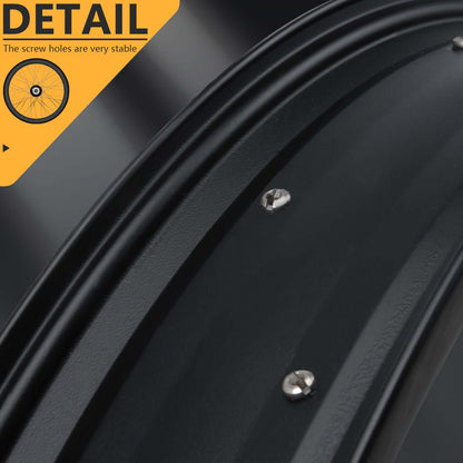 Micagi WH-T952636D7 26"x3"x13Gx36H  Alloy FAT Rims Set for 26"x3.0,4.0 tire 7-Speed